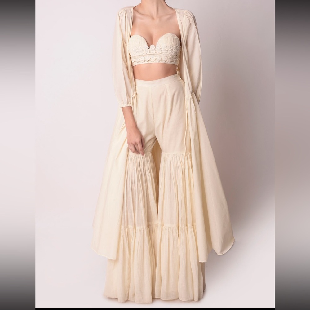 Shwetanga Indian Suit Sharara Set